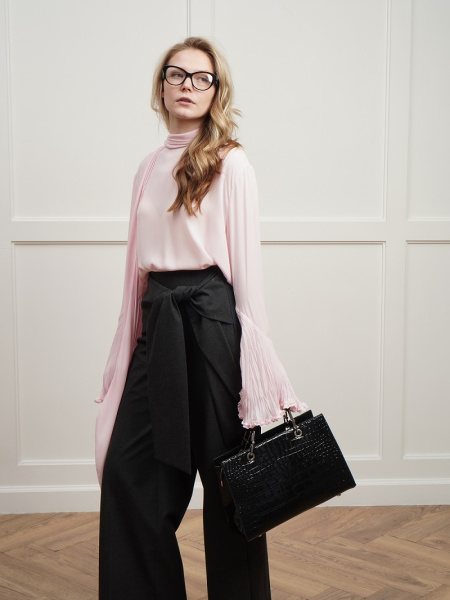 429-81 7238 Сумка тоут женская натуральная кожа Ludor черный