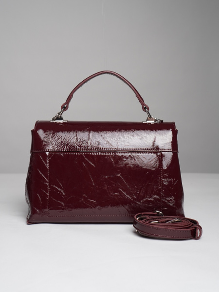 452-08 66-19масло Сумка стракчэд женская натуральная кожа Ludor бордовый