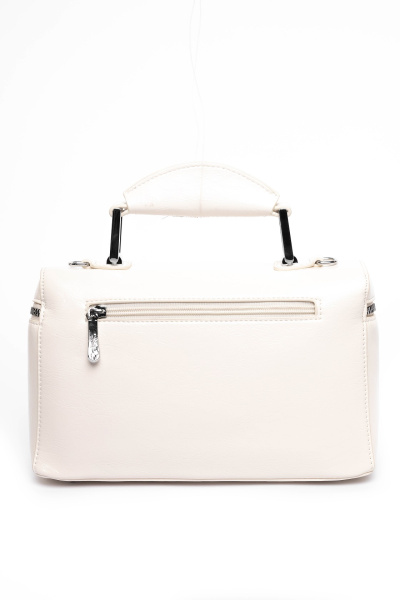 444-11 28164 Сумка стракчэд женская экокожа Safenta молочный