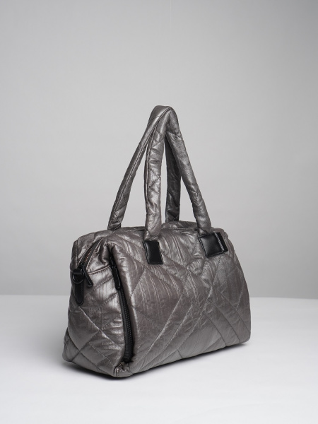 450-87 58301 Сумка доум женская экокожа Safenta серый