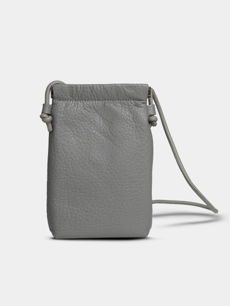 фото 452-30 8027 Сумка кросс-боди женская натуральная кожа Ludor серый