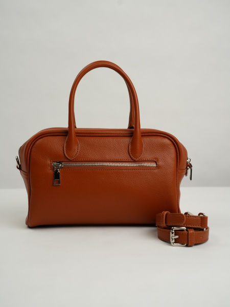 454-62 83681 Сумка тоут женская натуральная кожа Ludor кирпичный