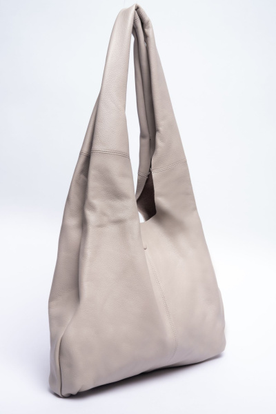 фото 420-19 q5928 Сумка шоппер женская натуральная кожа Polina&Eiterou молочный