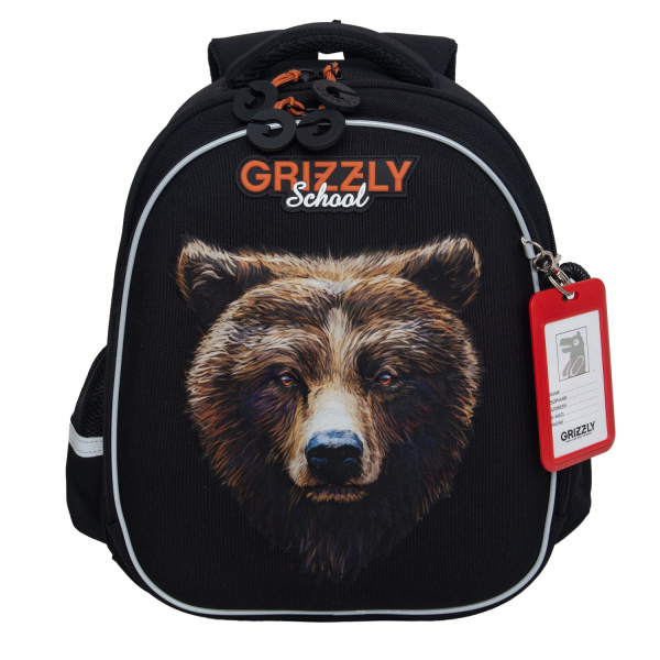 фото 426-87 RAZ-487-4 Ранец для мальчика Grizzly черный