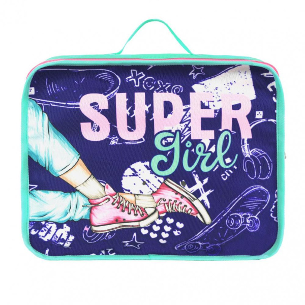 фото 406-41 89.0331Школьная папка с ручками Luris бирюза