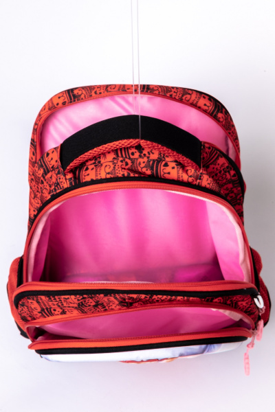 фото 431-53 С024 котик Ранец для девочки BF черно-красный