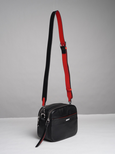 фото 452-44 98177-1Р Сумка кросс-боди женская натуральная кожа Safenta черный