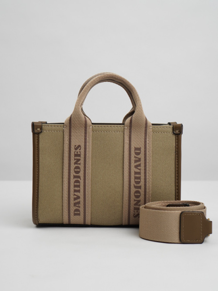 фото 445-46 СМ7459 Сумка кросс-боди женская текстиль David Jones хаки