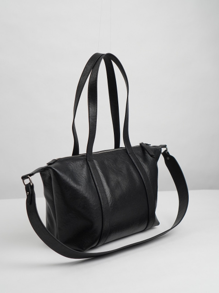 фото 455-64 9227 Сумка шоппер женская натуральная кожа Ludor черный