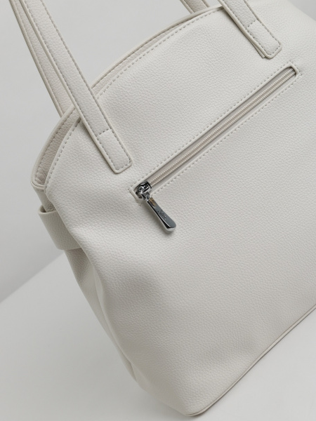 457-01 58426 Сумка тоут женская экокожа Safenta бежевый