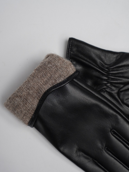 фото 449-17 3566(8) Перчатки женские натуральная кожа  черный