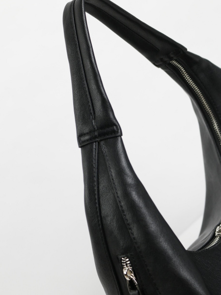 456-04 550282 Сумка хобо женская экокожа Ludor черный