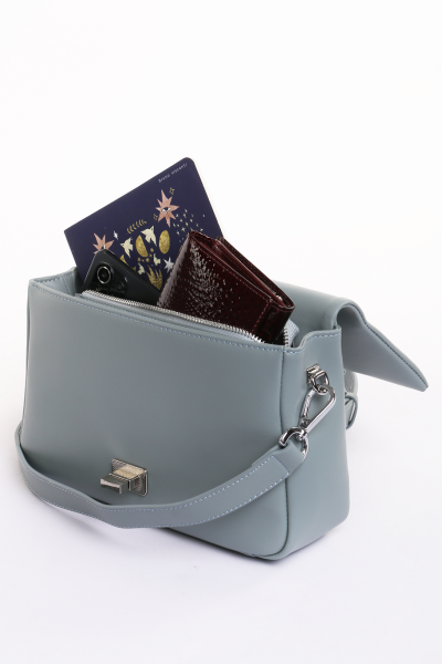 392-72 TH-823-2 Сумка кросс-боди женская натуральная кожа Ludor серый фото 392-72 TH-823-2 Сумка кросс-боди женская натуральная кожа Ludor серый