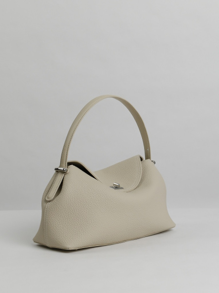 456-89 329 Сумка тоут женская натуральная кожа Ludor светло-бежевый