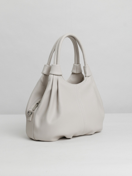 456-31 550249 Сумка хобо женская экокожа Ludor светло-бежевый