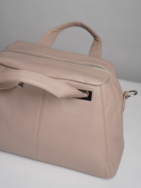 446-50 808 Сумка доум женская натуральная кожа Ludor светло-бежевый 446-50 808 Сумка доум женская натуральная кожа Ludor светло-бежевый