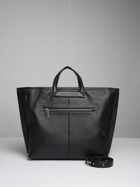 фото 451-22 8561 Сумка шоппер женская натуральная кожа Ludor черный