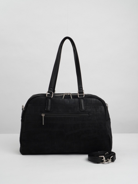 455-26 550229 Сумка доум женская эко нубук Ludor черный