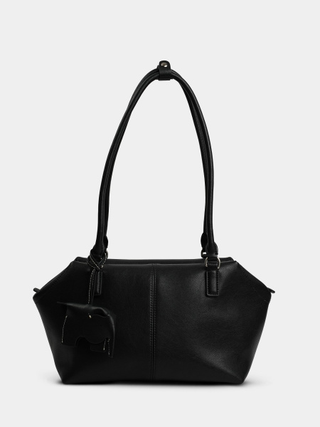 454-87 HR68935 Сумка тоут женская натуральная кожа Ludor черный