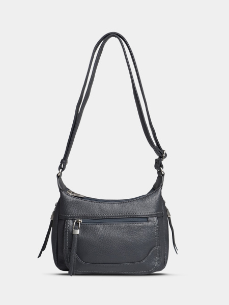 451-60 550233 Сумка кросс-боди женская экокожа Ludor серый фото 451-60 550233 Сумка кросс-боди женская экокожа Ludor серый