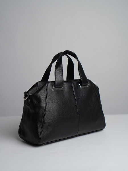 447-46 808 Сумка доум женская натуральная кожа Ludor черный