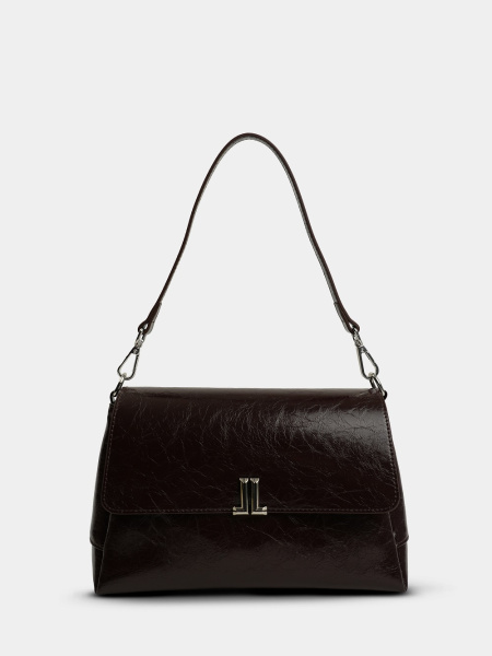 456-49 83360масло Сумка Флап женская натуральная кожа Ludor темно-коричневый