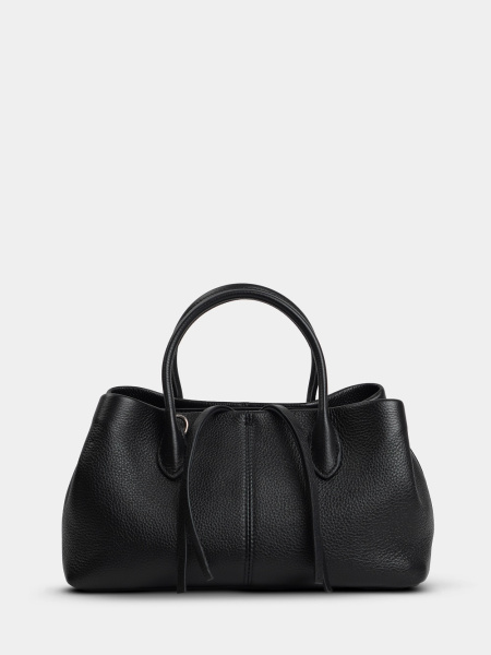 455-60 3669 Сумка тоут женская натуральная кожа Ludor черный