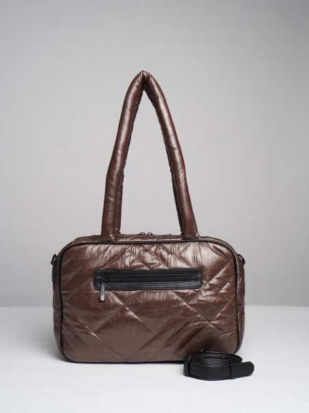 451-00 5149 Сумка доум женская экокожа Safenta коричневый