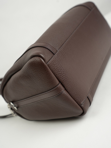 454-70 1818 Сумка доум женская натуральная кожа Ludor темно-коричневый