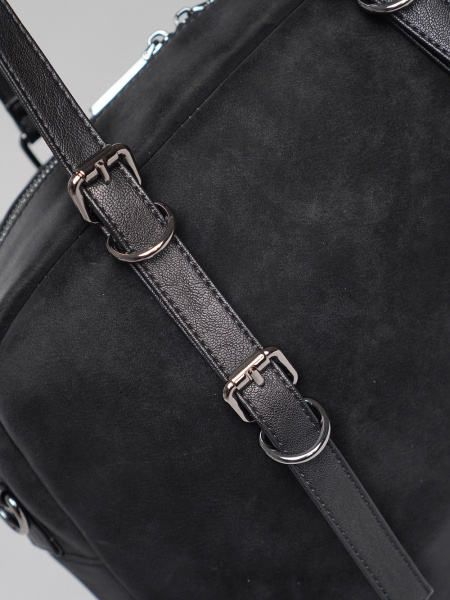 451-34 550229 Сумка доум женская эко нубук Ludor черный