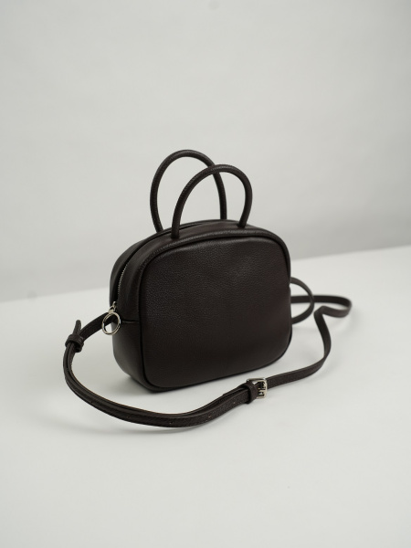 фото 454-60 80207 Сумка кросс-боди женская натуральная кожа Ludor темно-коричневый