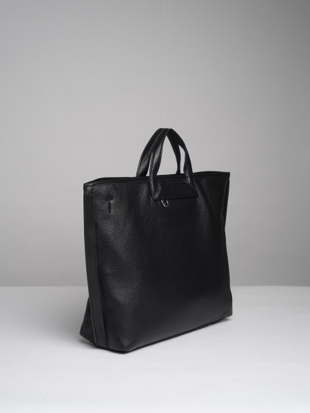 фото 451-22 8561 Сумка шоппер женская натуральная кожа Ludor черный