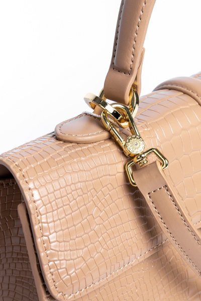 431-14 528 Сумка стракчэд женская экокожа VERSSE бежевый