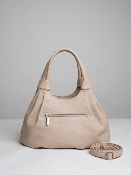 451-63 550249 Сумка хобо женская экокожа Ludor светло-бежевый