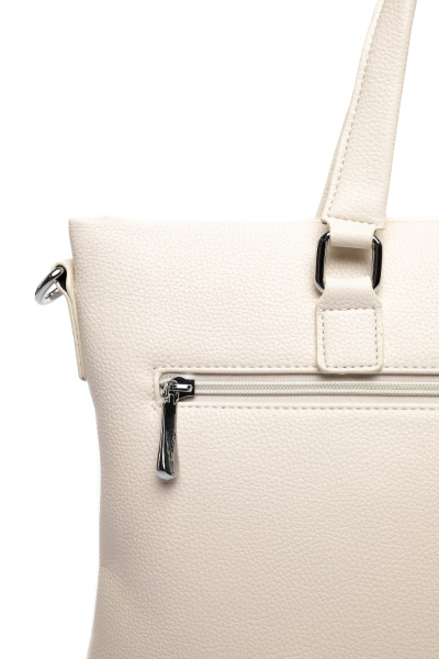 443-89 593362 Сумка тоут женская экокожа Safenta молочный