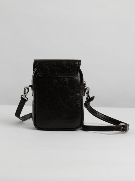 фото 454-74 788масло Сумка кросс-боди женская натуральная кожа Ludor темно-коричневый