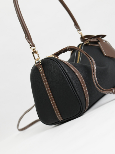 456-66 6189 Сумка доум женская натуральная кожа Ludor черный