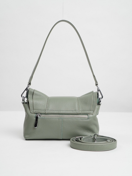 фото 444-19 9261 Сумка кросс-боди женская натуральная кожа Safenta зеленый