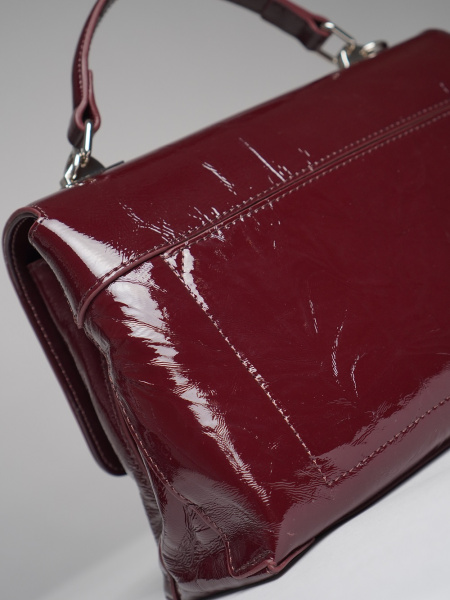 452-08 66-19масло Сумка стракчэд женская натуральная кожа Ludor бордовый