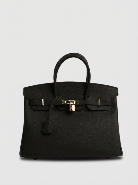 455-84 ВК35 Сумка тоут женская натуральная кожа Ludor темно-коричневый