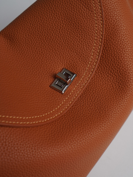 447-70 F9889B Сумка стракчэд женская натуральная кожа Ludor кирпичный