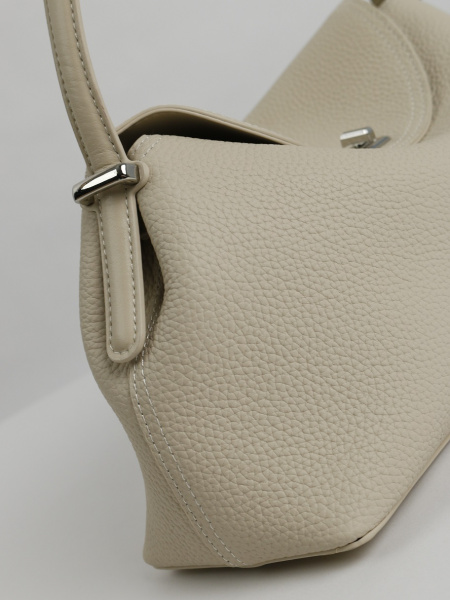 456-89 329 Сумка тоут женская натуральная кожа Ludor светло-бежевый