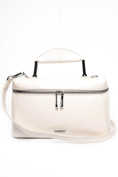 444-11 28164 Сумка стракчэд женская экокожа Safenta молочный