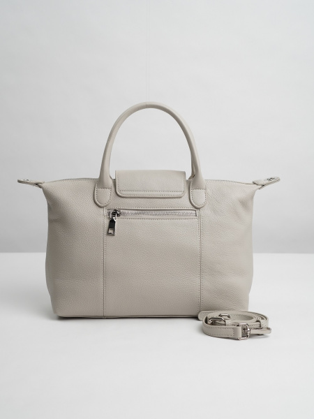 454-25 2406 Сумка тоут женская натуральная кожа Ludor бежевый