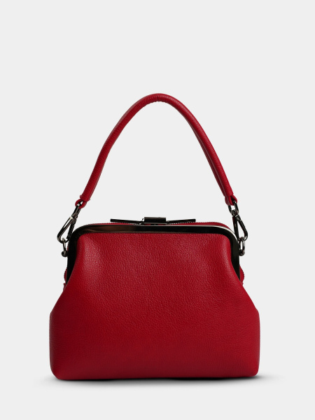 455-49 550227 Сумка фрейм женская экокожа Ludor красный