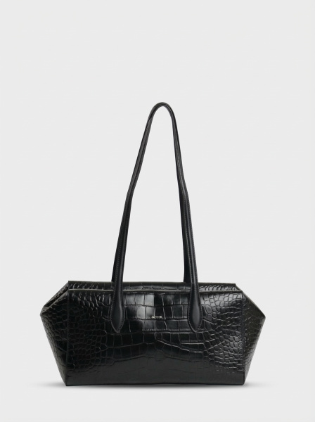 456-59 78828 Сумка тоут женская натуральная кожа Ludor черный