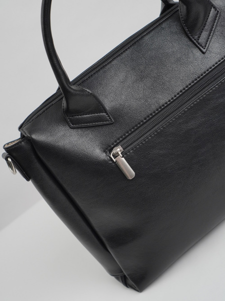 455-32 550258 Сумка тоут женская экокожа Ludor черный