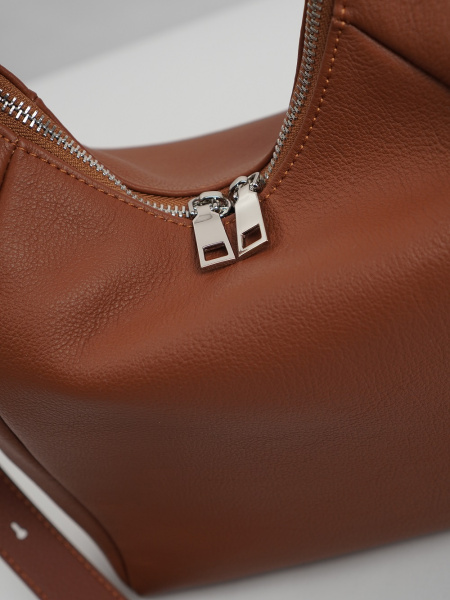 455-85 7728 Сумка хобо женская натуральная кожа Ludor коричневый