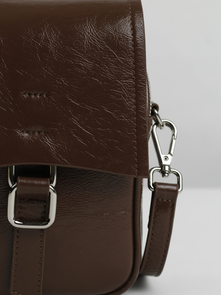 фото 454-75 788масло Сумка кросс-боди женская натуральная кожа Ludor коричневый