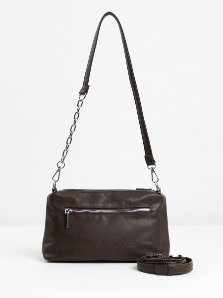 фото 456-14 550275 Сумка кросс-боди женская экокожа Ludor темно-коричневый